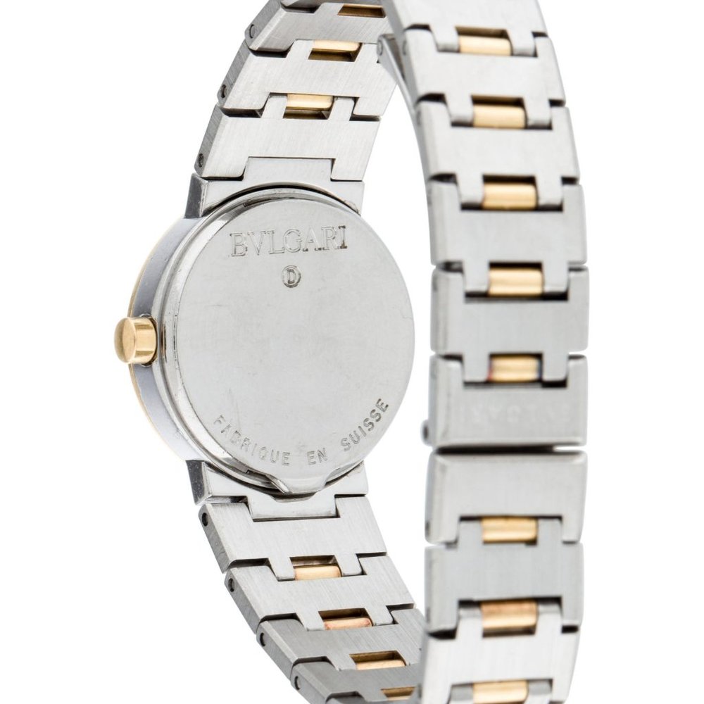 Bvlgari 18K Gold Watch w/ Black Dial - Picture 3 of 4